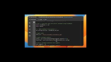 Real-World Audio Sentiment Analysis Using @AssemblyAI  & @SambaNovaSystems  #python #sambanova