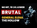 V rising  brutal general elena the hollow  no hit 10 levels lower frail  10 boss kill