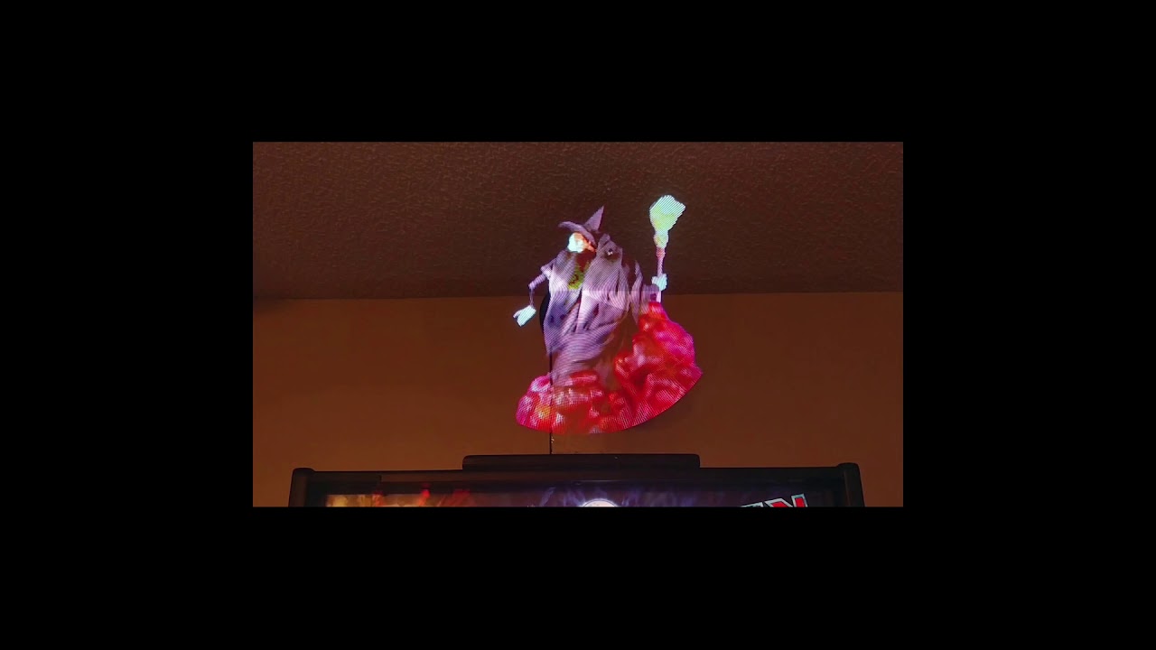Wizard Of Oz Wicked Witch Pinball Machine Hologram Topper Mod