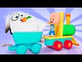 Big  small train  a superheroe its cuqun  learning with your kids  cleo  cuquin  toddlers