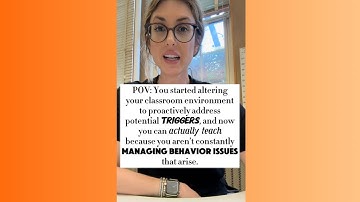 Proactive behavior strategies for managing your classroom environment