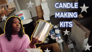 candle storage + prep for my virtual candle making party | entrepreneur vlog