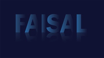 Stylish Text Effect with Shadow Reflection | Adobe Illustrator Tutorial