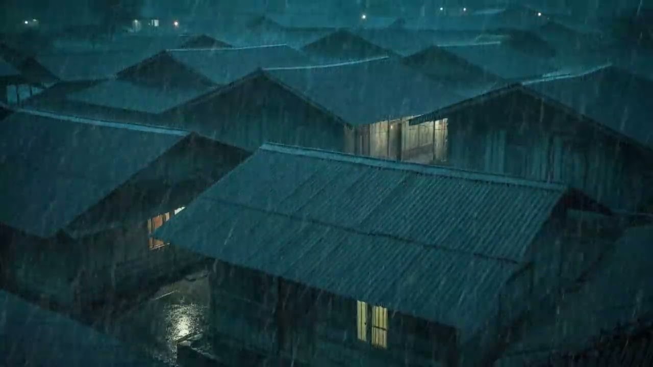No Ads Rain Sounds for Sleeping – Steady Heavy Rain on Tin Roof for Mental Silence