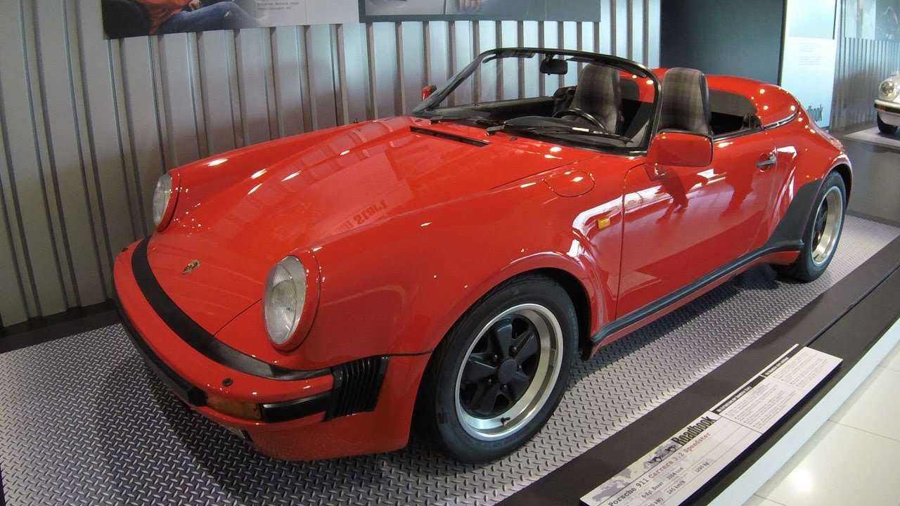 Porsche 911 Carrera 3 2 Speedster 1989 Red Colour Walkaround Interior