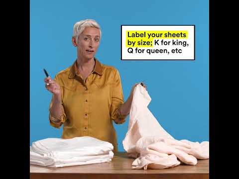 How to organise your linen cupboard - YouTube