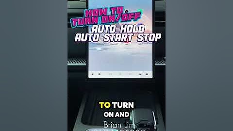 Jaecoo J7 how to turn on/off auto hold and auto start stop