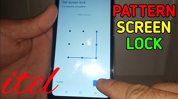 How to Enable Screen Lock in itel S15 | PATTERN Lock Screen