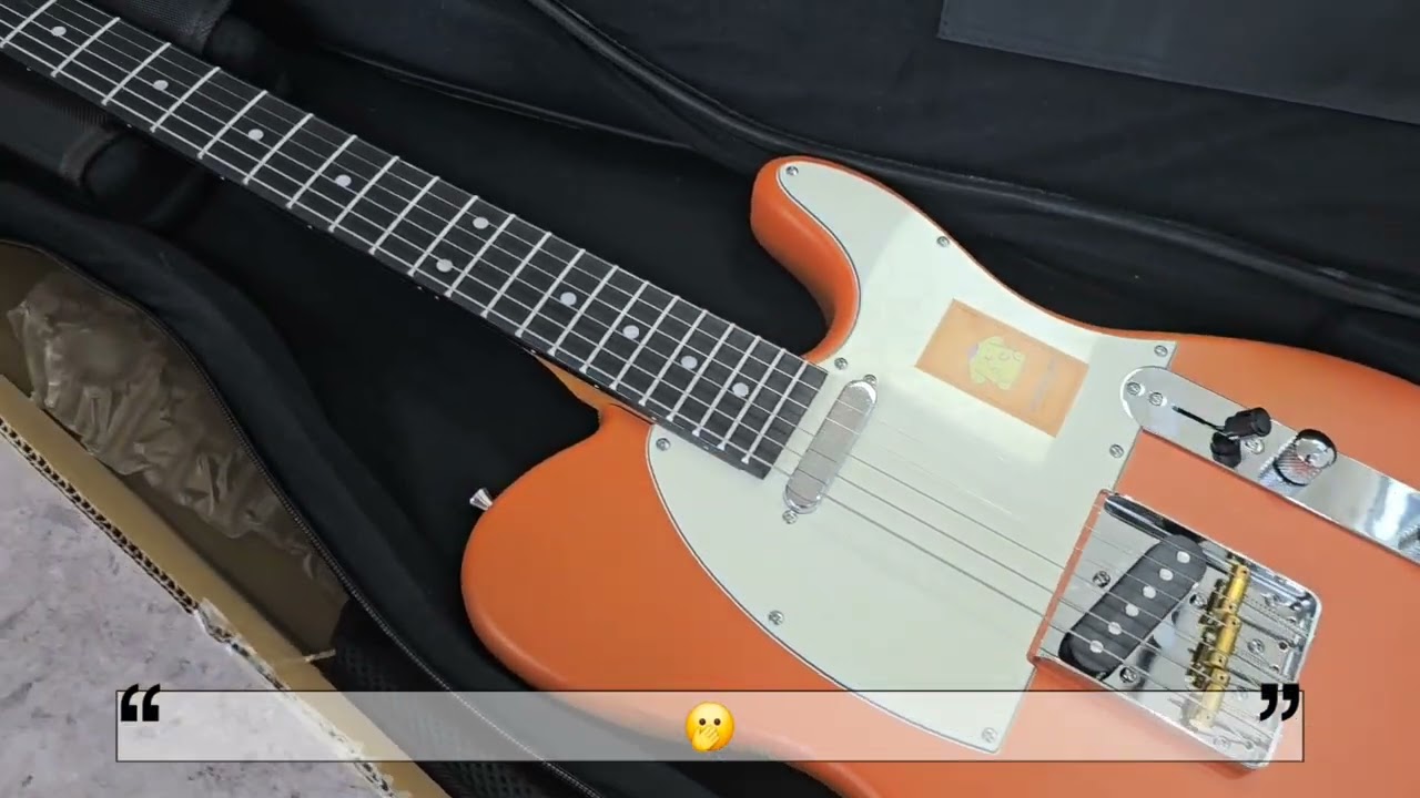 벤티볼리오의 폼폼푸린 텔레캐스터 언박싱하는 영상😆