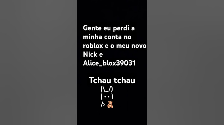 essa é a minha nova conta