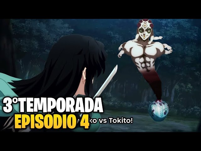 DEMON SLAYER Temporada 3 Episódio 4 DUBLADO - TOKITO VS GYOKKO Lua Superior  5 