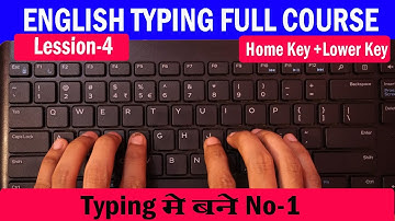 English Typing Course- DAY-4 | Free Typing Lessons | Touch Typing Course