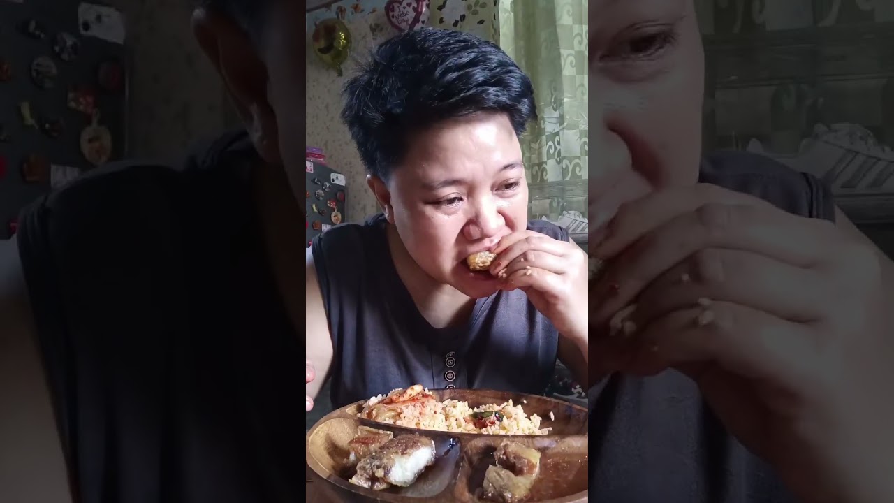 Lechon kawali x kimchi rice 