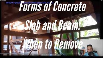 Forms of Concrete Slab and Beam: When to Remove or Deshutter