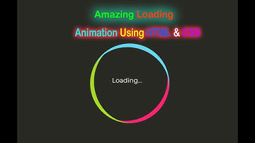 Awesome Loading Animation Using HTML & CSS || Q Tech Info