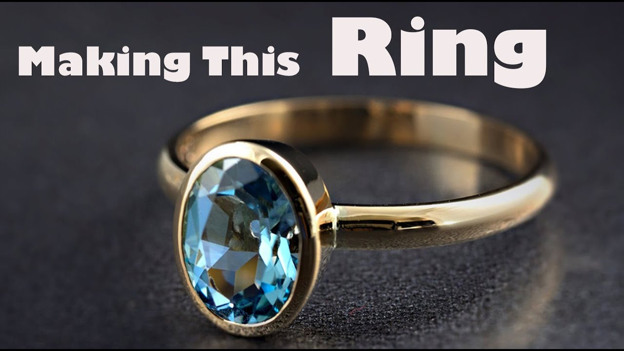Making a 18k yellow gold engagement ring, How to make handmade ...
