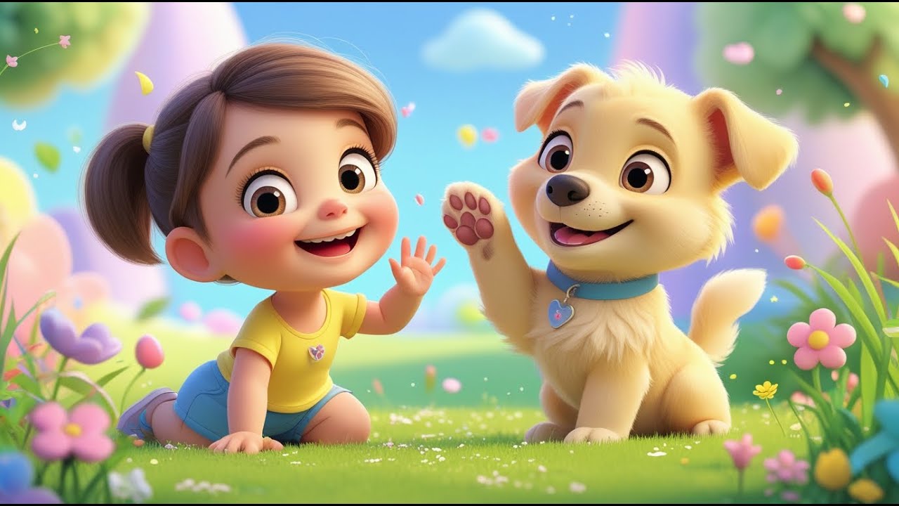 Cute Puppy with Baby Girl 🐶👧 | Fun Kids Cartoon