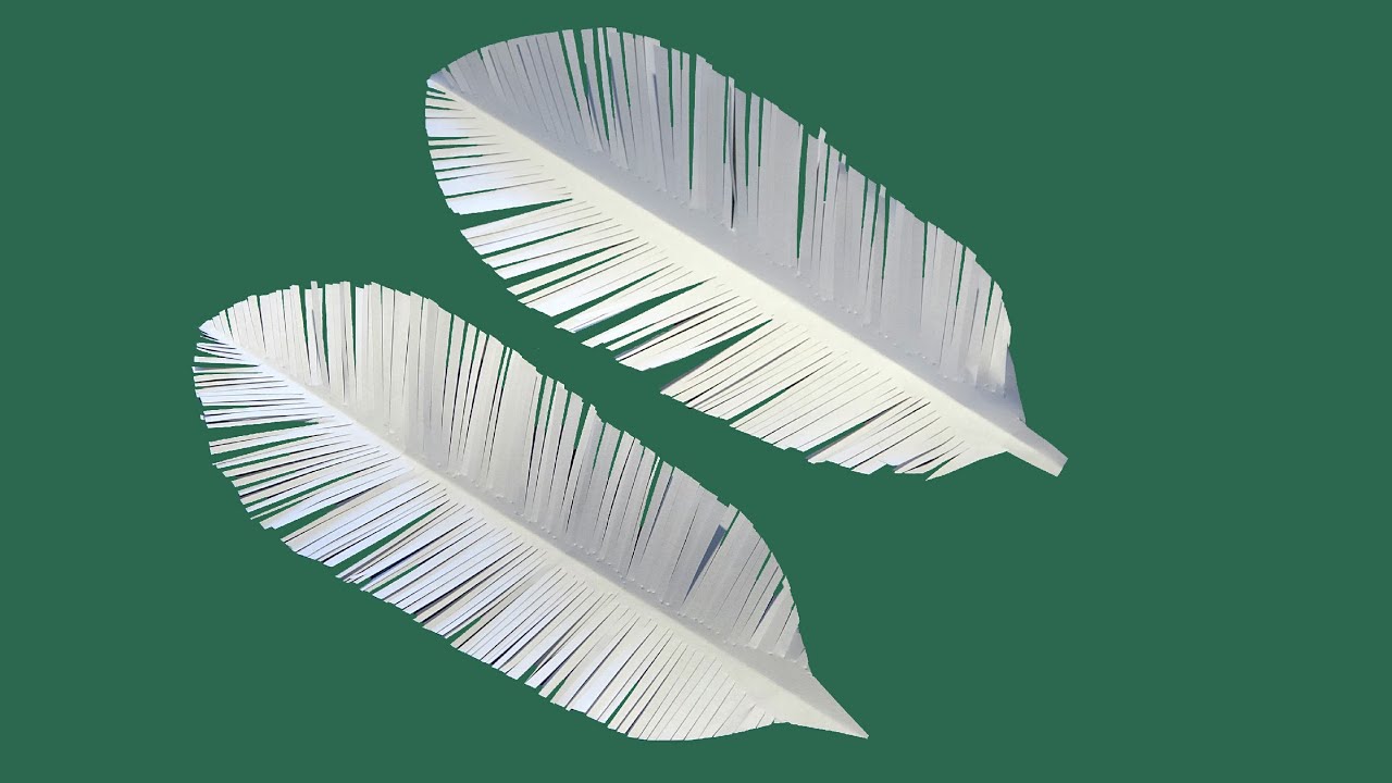 Cómo hacer plumas de papel 