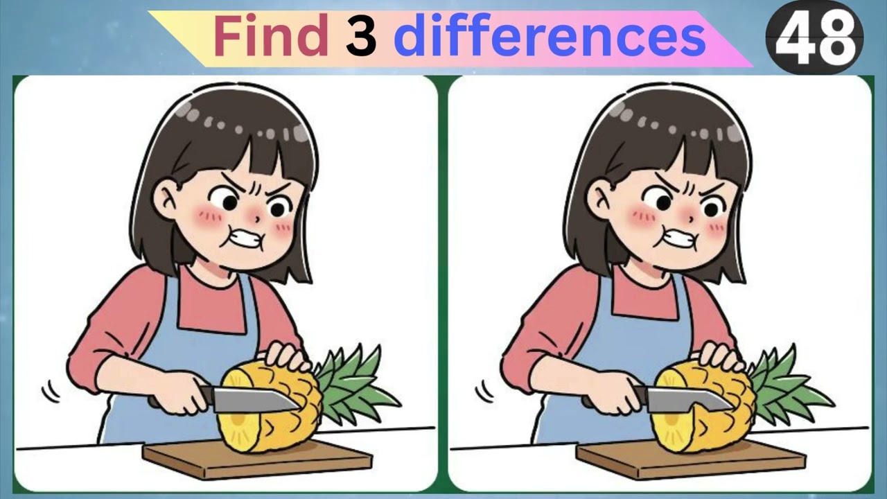 Find 3 differences | brain game | hard to find 3rd