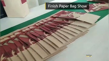 Paper Bag Making Machine - Roll Fed Square Bottom Paper  Bag Machine - Paper Bag Production Process