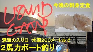 ２馬力ボート釣行VOL.25　相模湾　深海の入り口　水深200メートルで手巻き釣りはちょっとしんどかった。