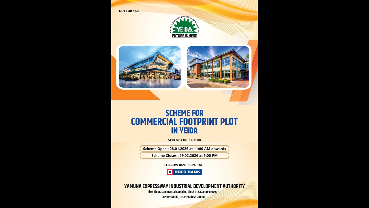 YEIDA has launched Commercial Footprint Plot Scheme 