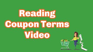 Coupon limits: reading a coupon's terms