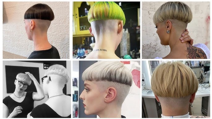 Most Iconic And Ever Stylish Short Bob Haircuts And Hairstyles/Super Cute  Half Shaved Bob Undercut - Youtube