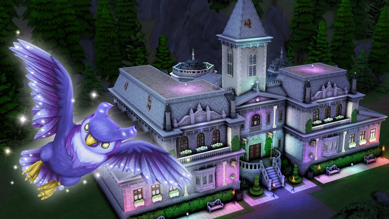 FUNCIONAL SIN MODS 🔮 ESCUELA DE MAGIA con el pack A LA AVENTURA 🧙🏻 Los Sims 4 Construccion ✨