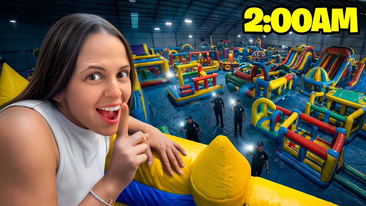24 HORAS EN UN PARQUE INFLABLE GIGANTE!!