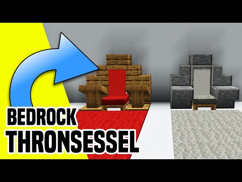 Wie baut man einen Thron in Minecraft | super schnell und einfach gebaut