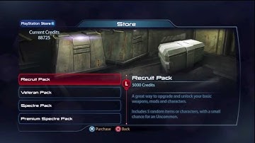 ME3 - Two Commendation Packs, Permanent PSP and EP