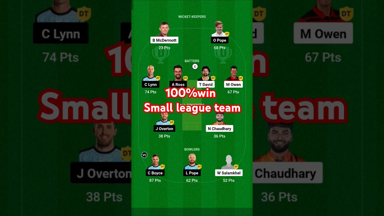 STR vs HUR small league team