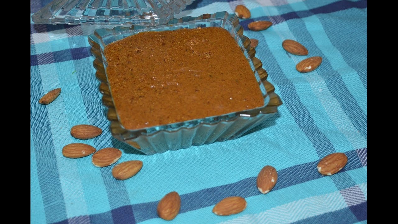 براليني باللوز Pâte de praliné maison