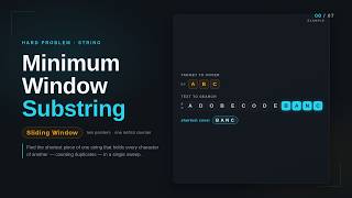 P76 Minimum Window Substring | Sliding Window Visualized News