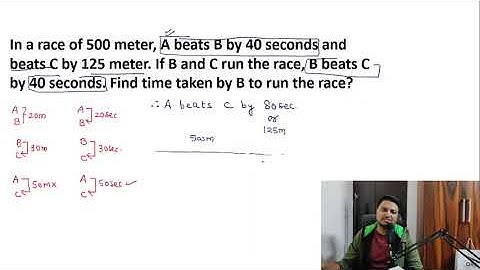 4.Linear Races/Tracks|| Time speed Distance|| A beats B|| Headstart || Dead Heat ||