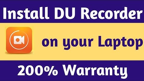 How To Install Du Recorder On PC | How To Download DU Recorder On PC |Du Recorder For PC|DU Recorder