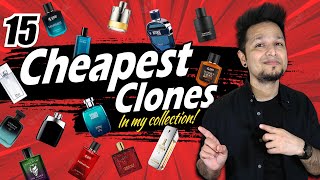 Top 15 CHEAPEST CLONES of EXPENSIVE Perfumes in my Collection💥All Under RS 1000💥@perfumegyaan