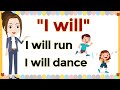 &quot;I will&quot; sentences | Practice sentences | English reading | Reading lesson for kids |#englishreading