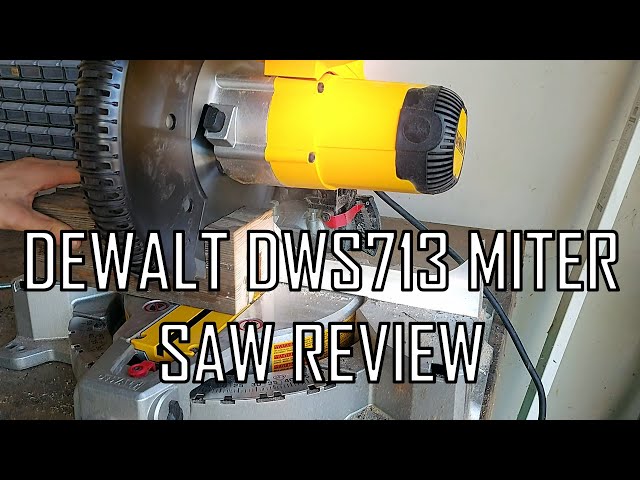 I tide Verdensvindue bliver nervøs Dewalt DWS713 Miter Saw Review - YouTube