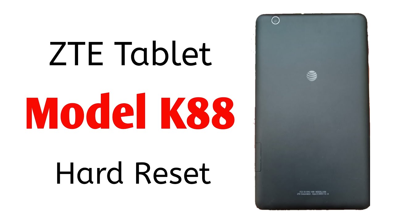 ZTE Tablet K88 Hard Reset Android 6.0.1 Screen Lock Remove Without PC