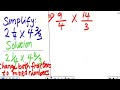 Multiplication of Fractions