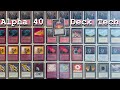 Alpha 40 RW Top 16 Deck Tech
