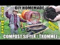 How To Build An Automatic Compost Sifter / Trommel Using A Cement Mixer & Trash Can