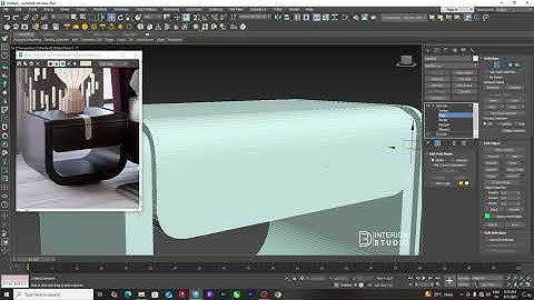 Sidetable 3D Modeling in 3ds Max | Furniture Design Tutorial for Beginners @3dinteriorstudio
