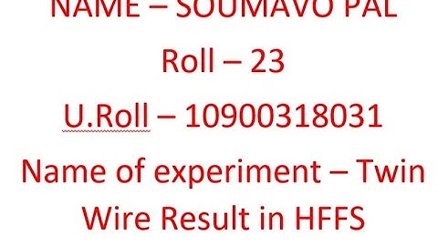 Twin Wire Result in HFSS