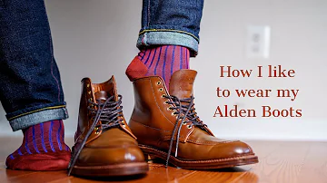 How I like to wear my Alden boots | Removing Acrylic Finish