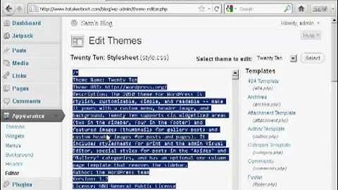 How To Edit Wordpress Theme CSS Style