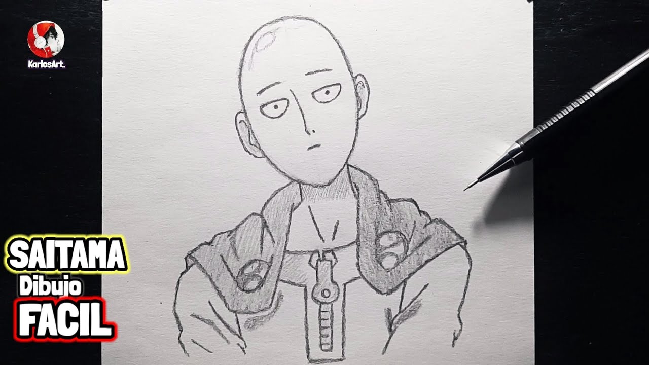 Cómo Dibujar A SAITAMA de One punch man | PASO A PASO FACIL A LAPIZ | how  to draw saitama /anime - thptnganamst.edu.vn