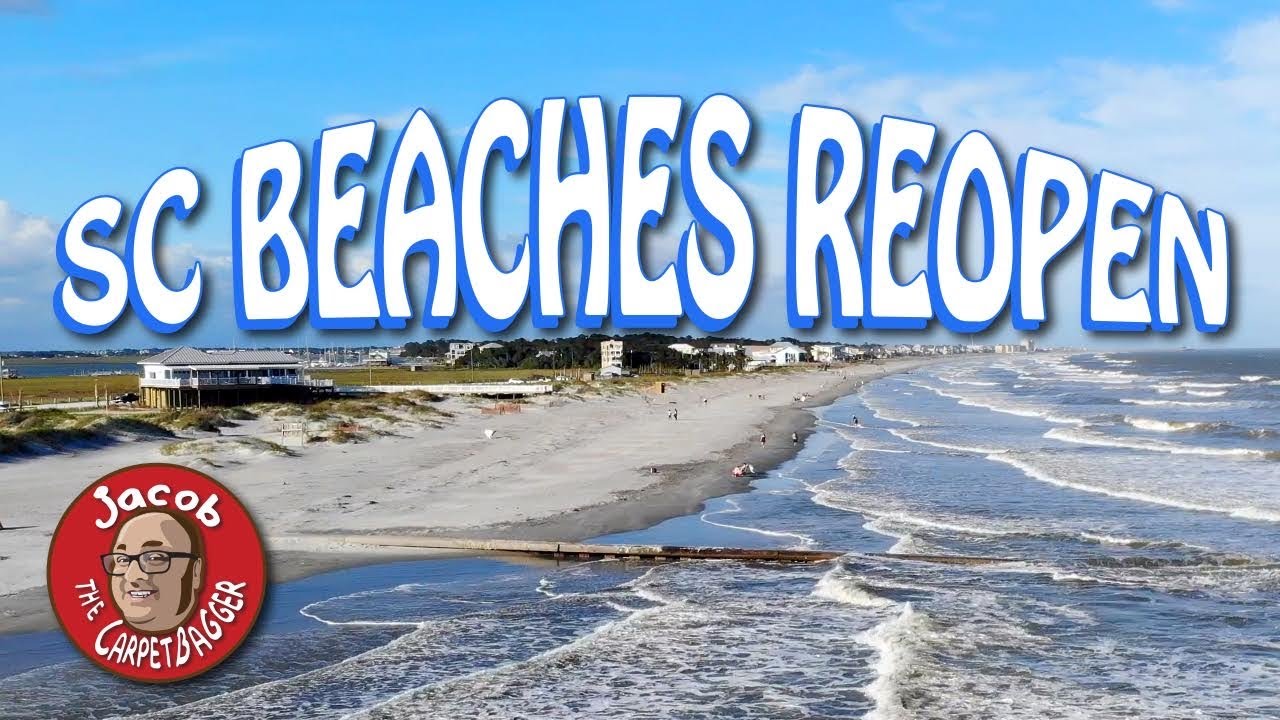 SC Beaches Reopening - Exploring Folly Beach - YouTube